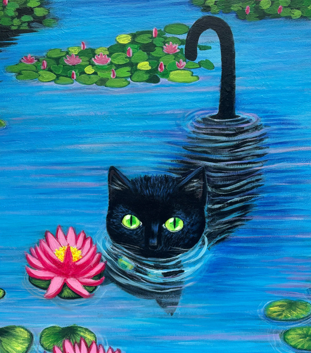 Le chat du lotus