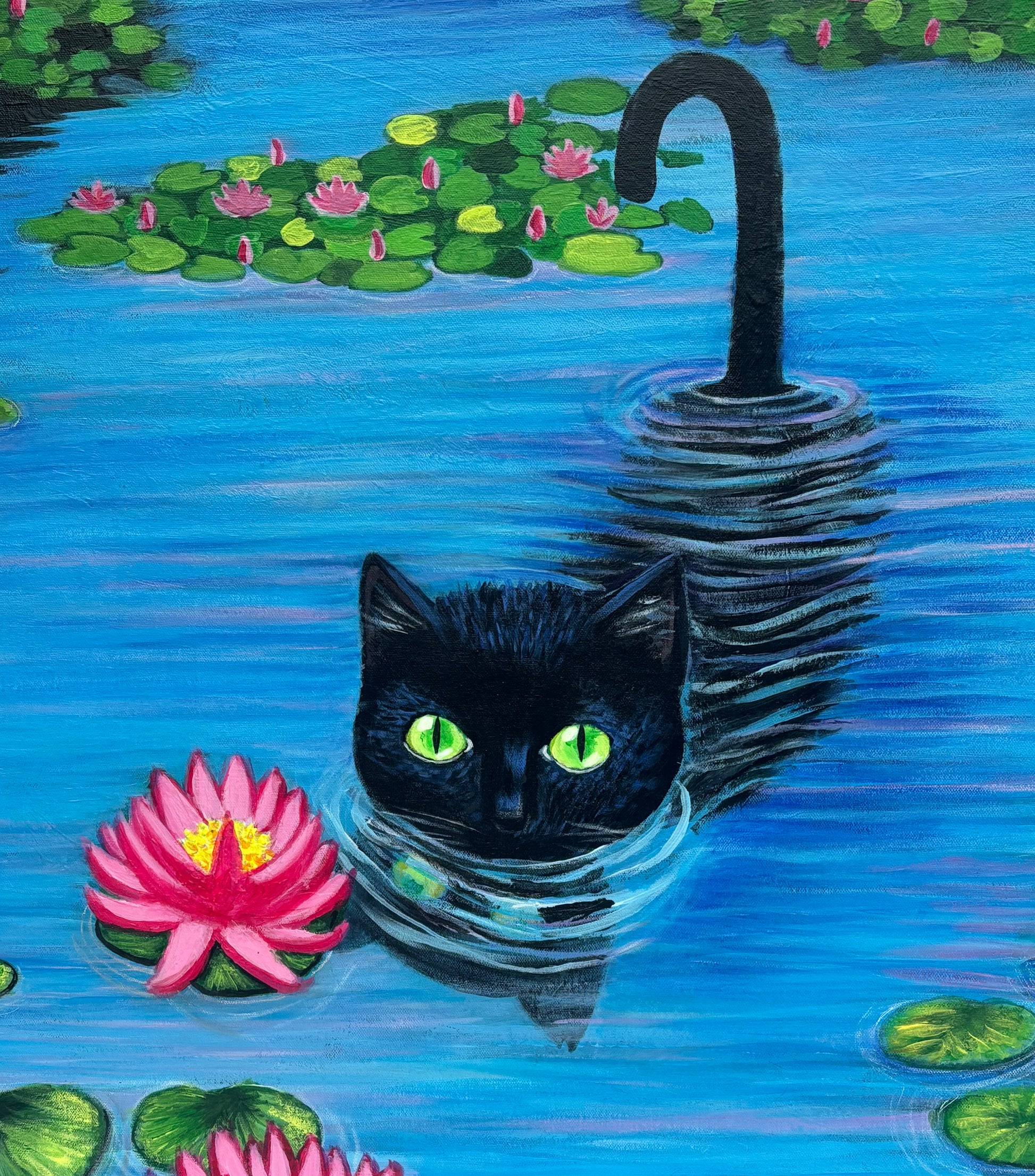 Le chat du lotus