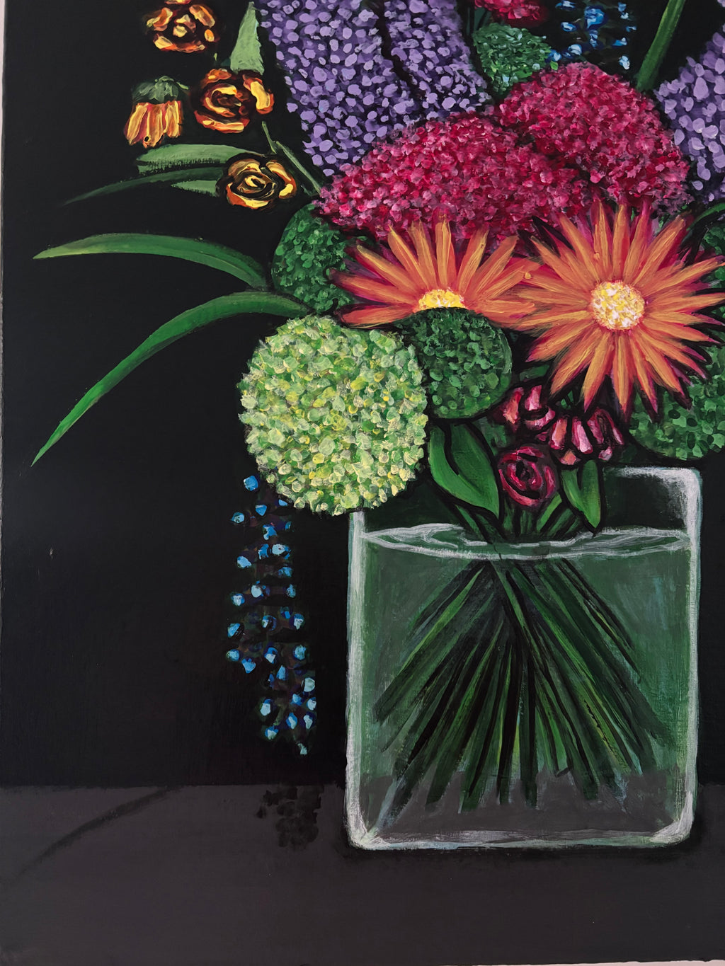 Bouquet de fleurs en vase 3