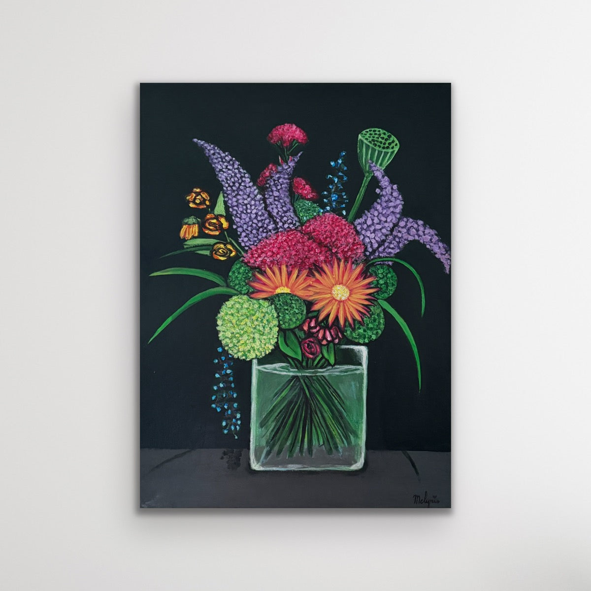 Bouquet de fleurs en vase 3