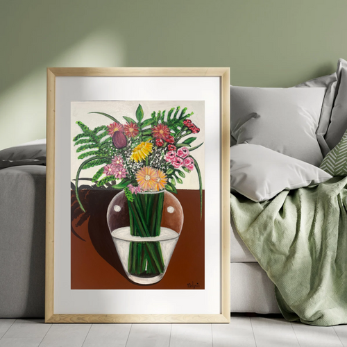 Bouquet de Fleurs en Vase 2 (PRINT).