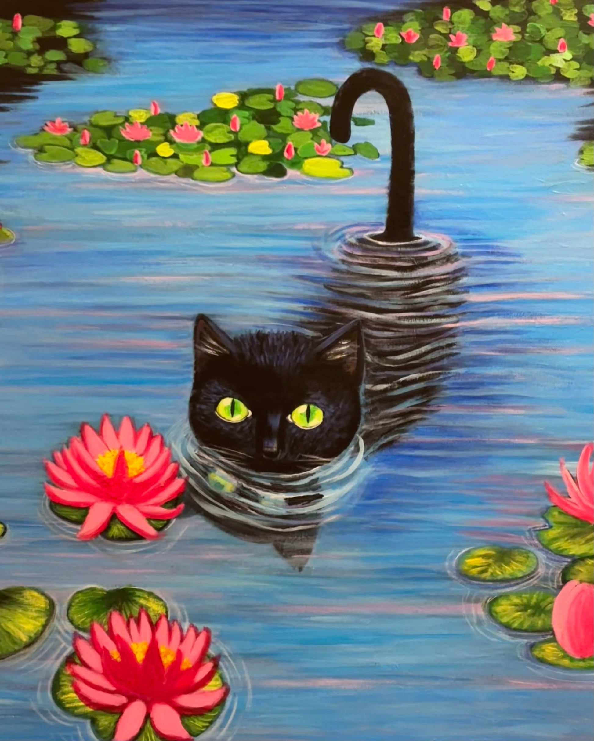 Le chat du lotus