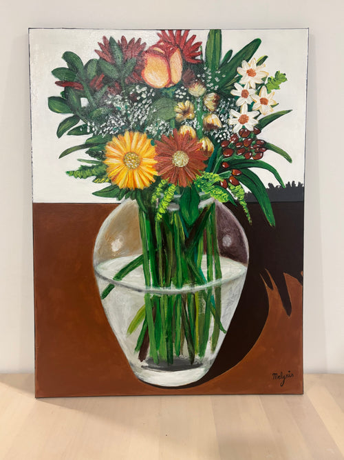 Bouquet de fleurs en vase
