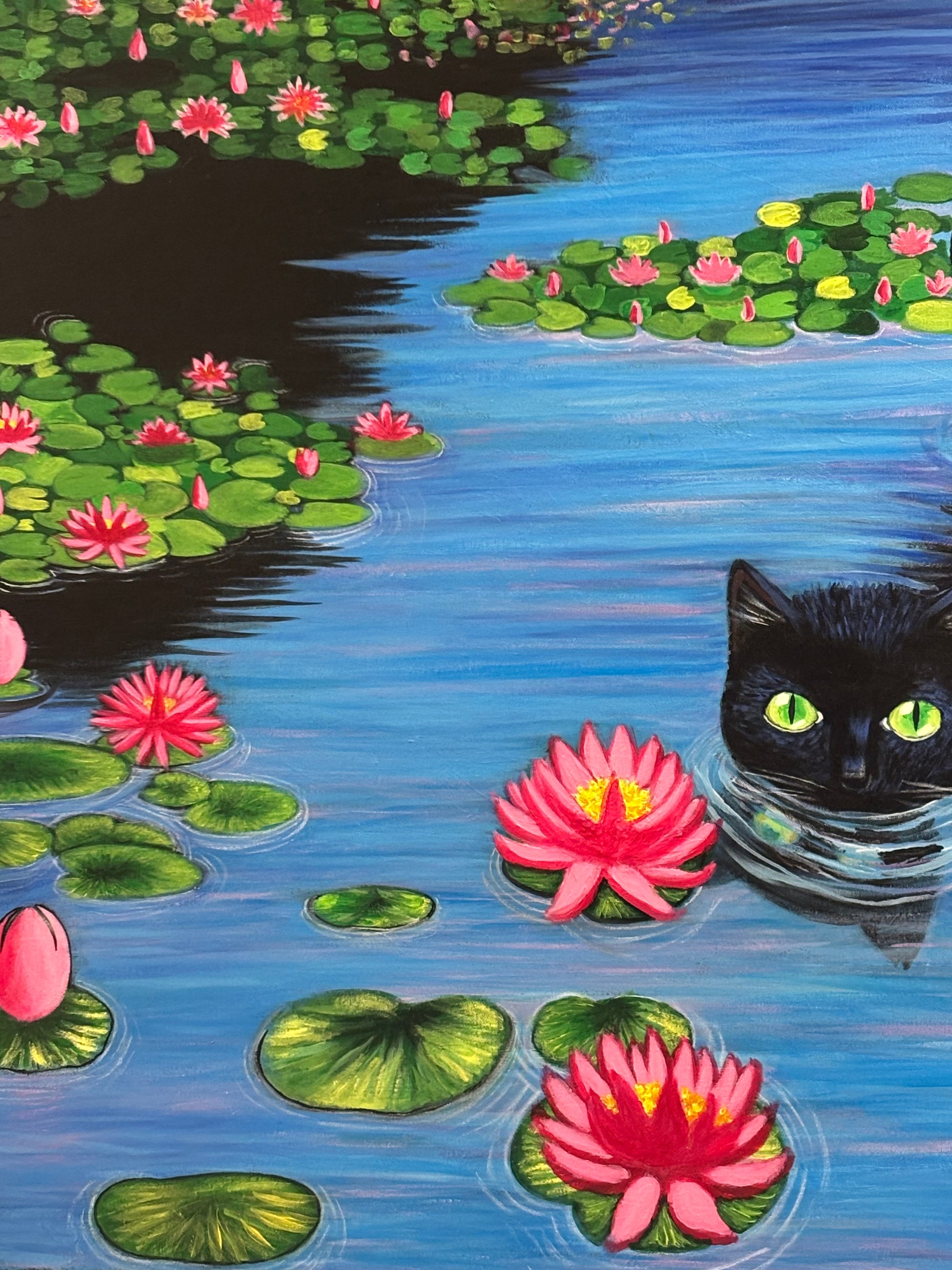 Le chat du lotus