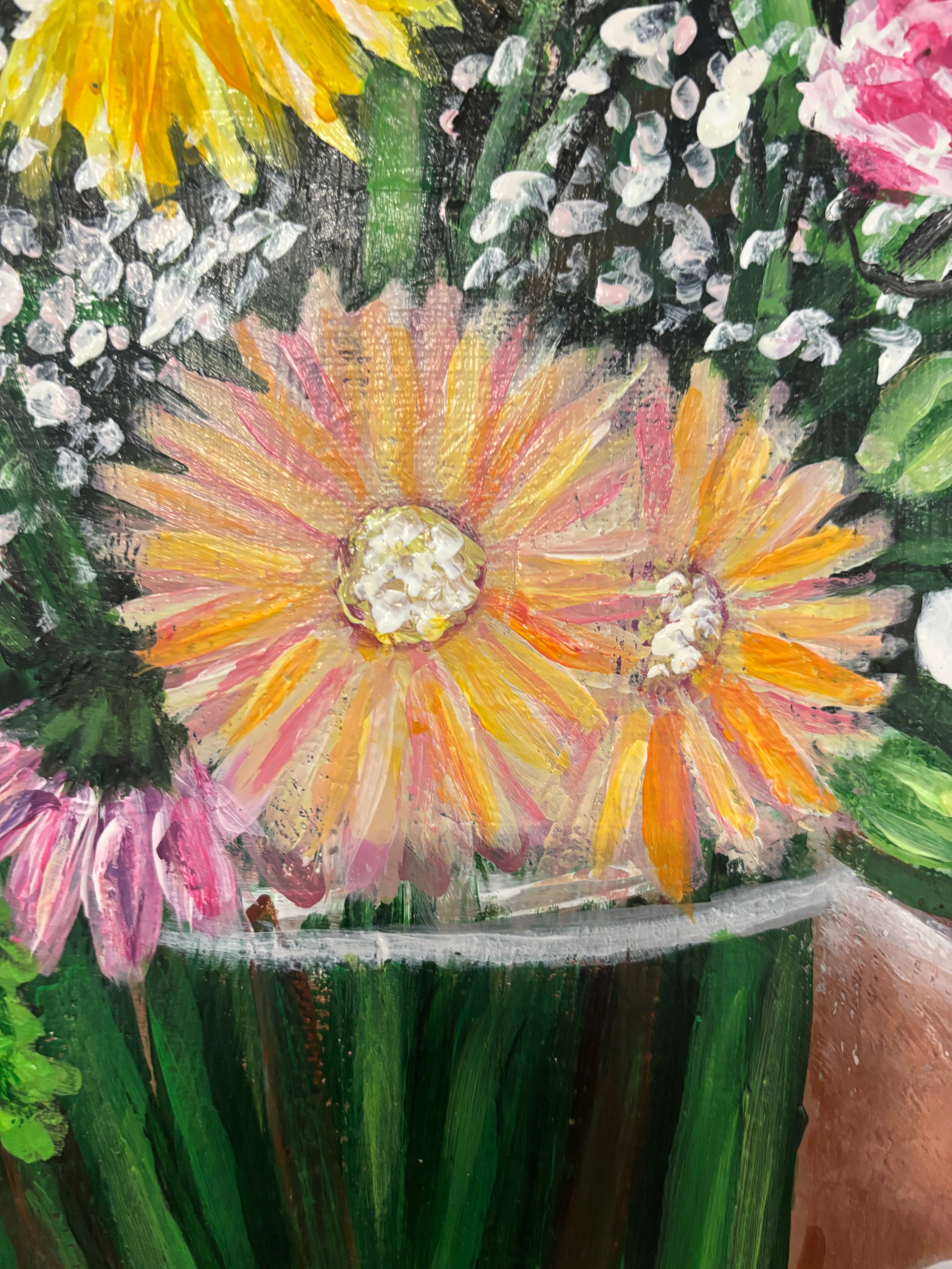 Bouquet de fleurs en vase 2