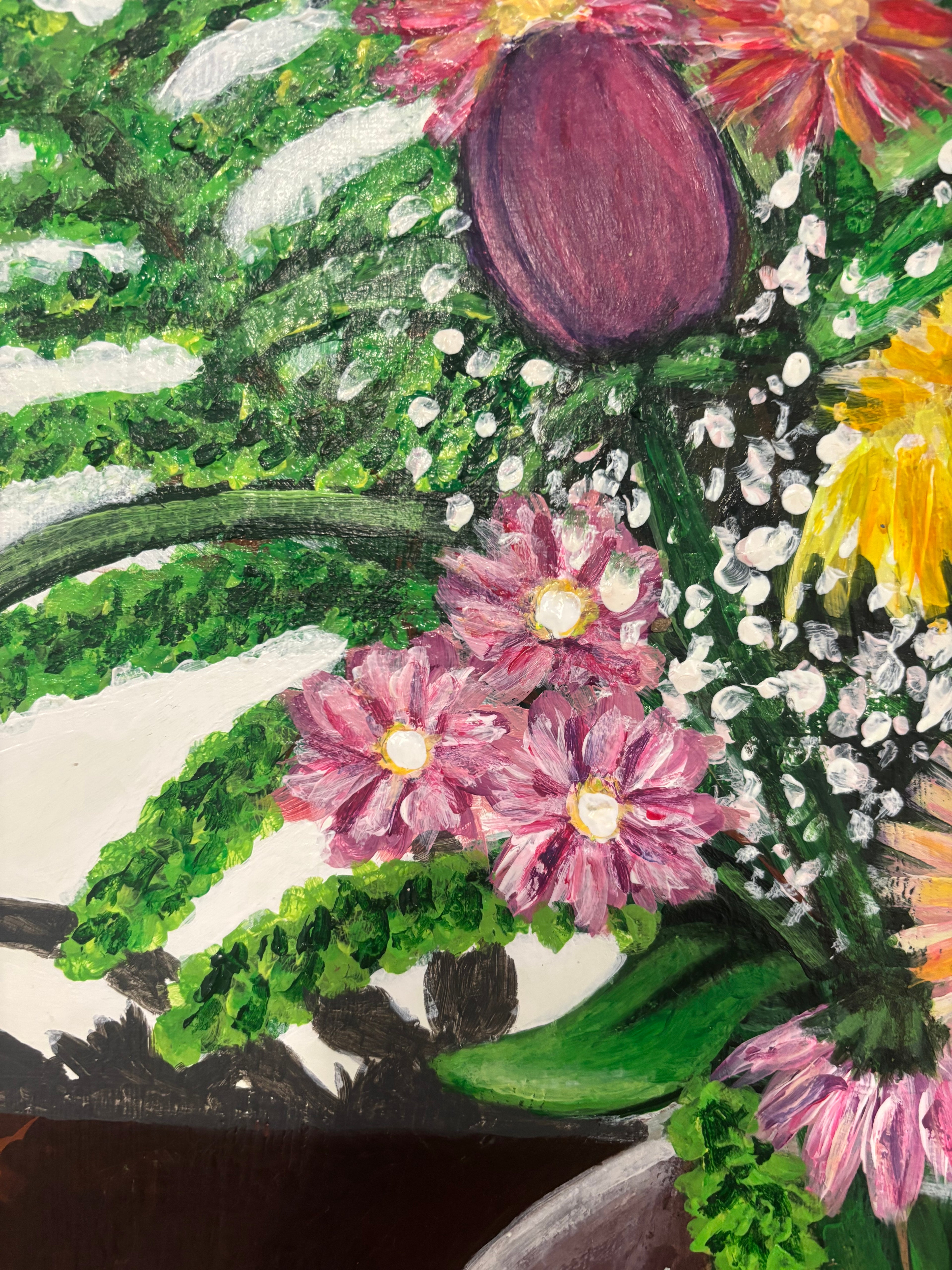 Bouquet de fleurs en vase 2