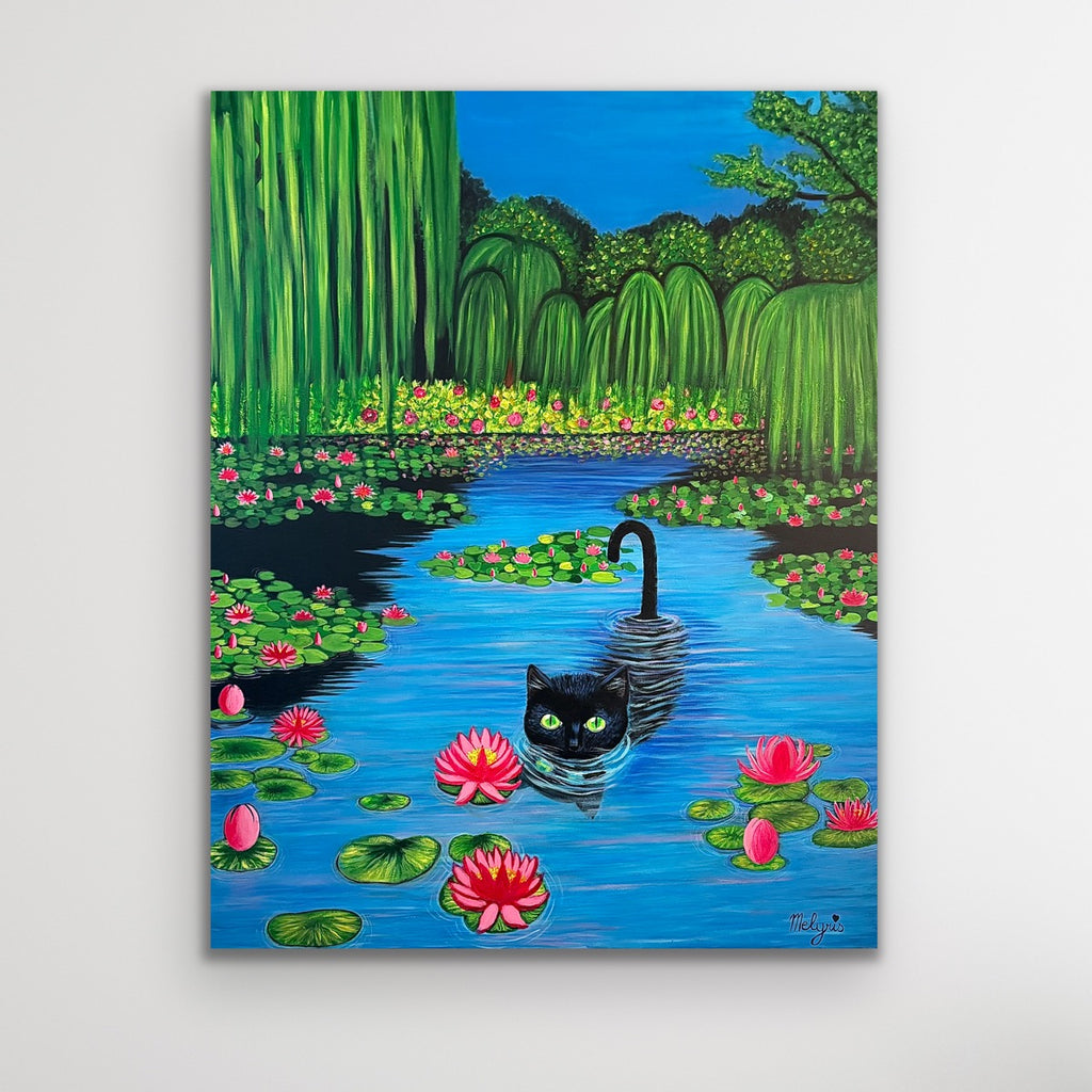 Le chat du lotus