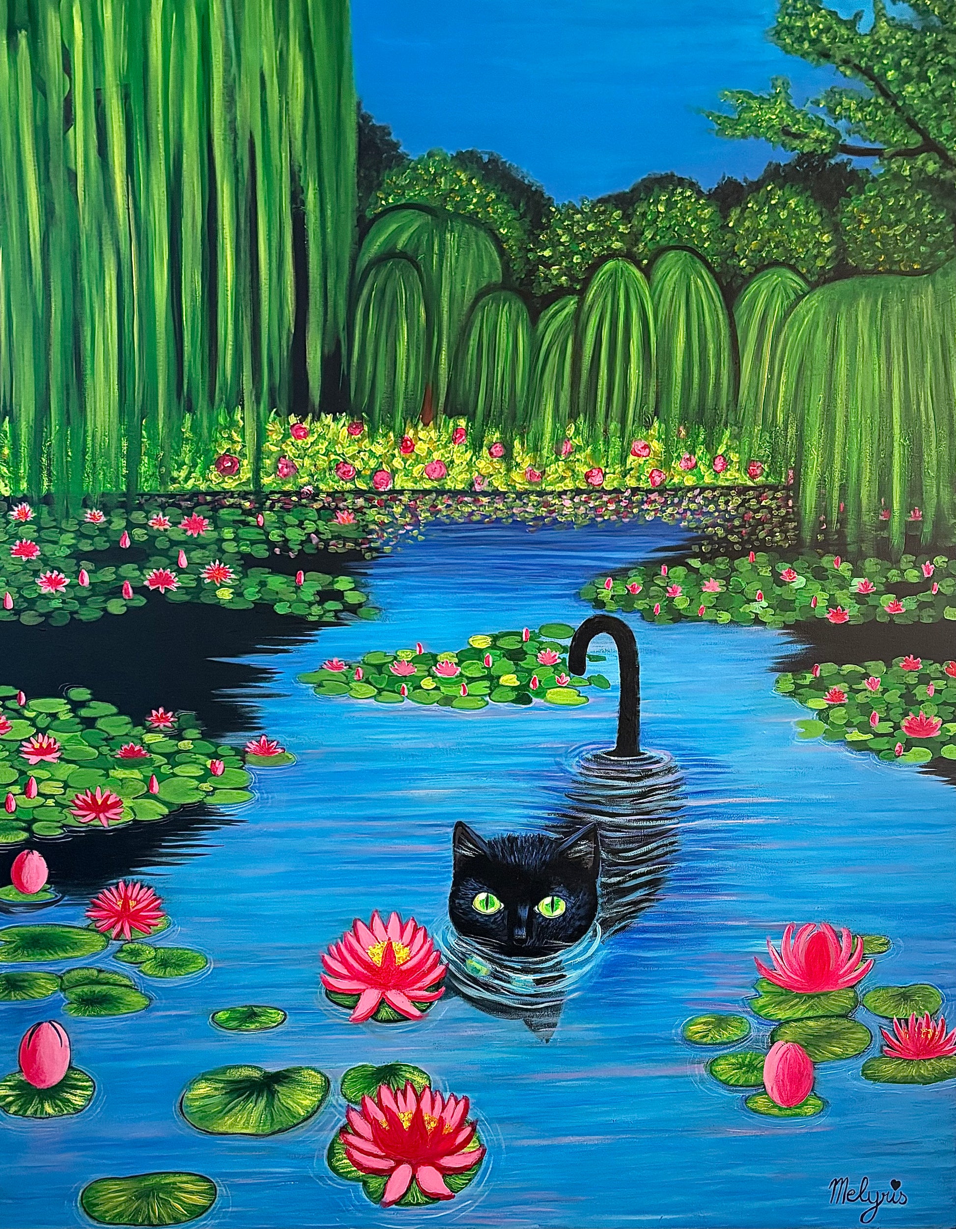 Le chat du lotus