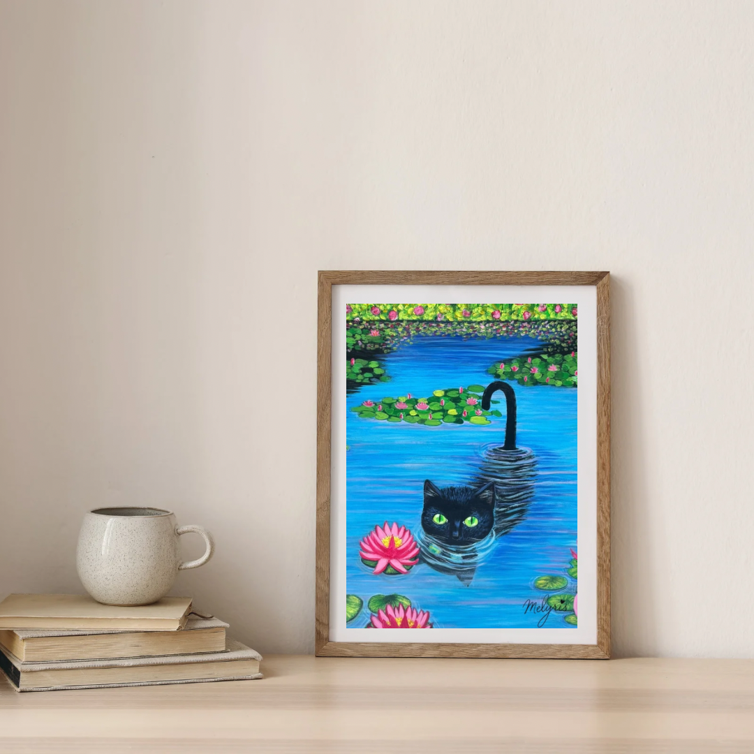 Le Chat du Lotus (PRINT).