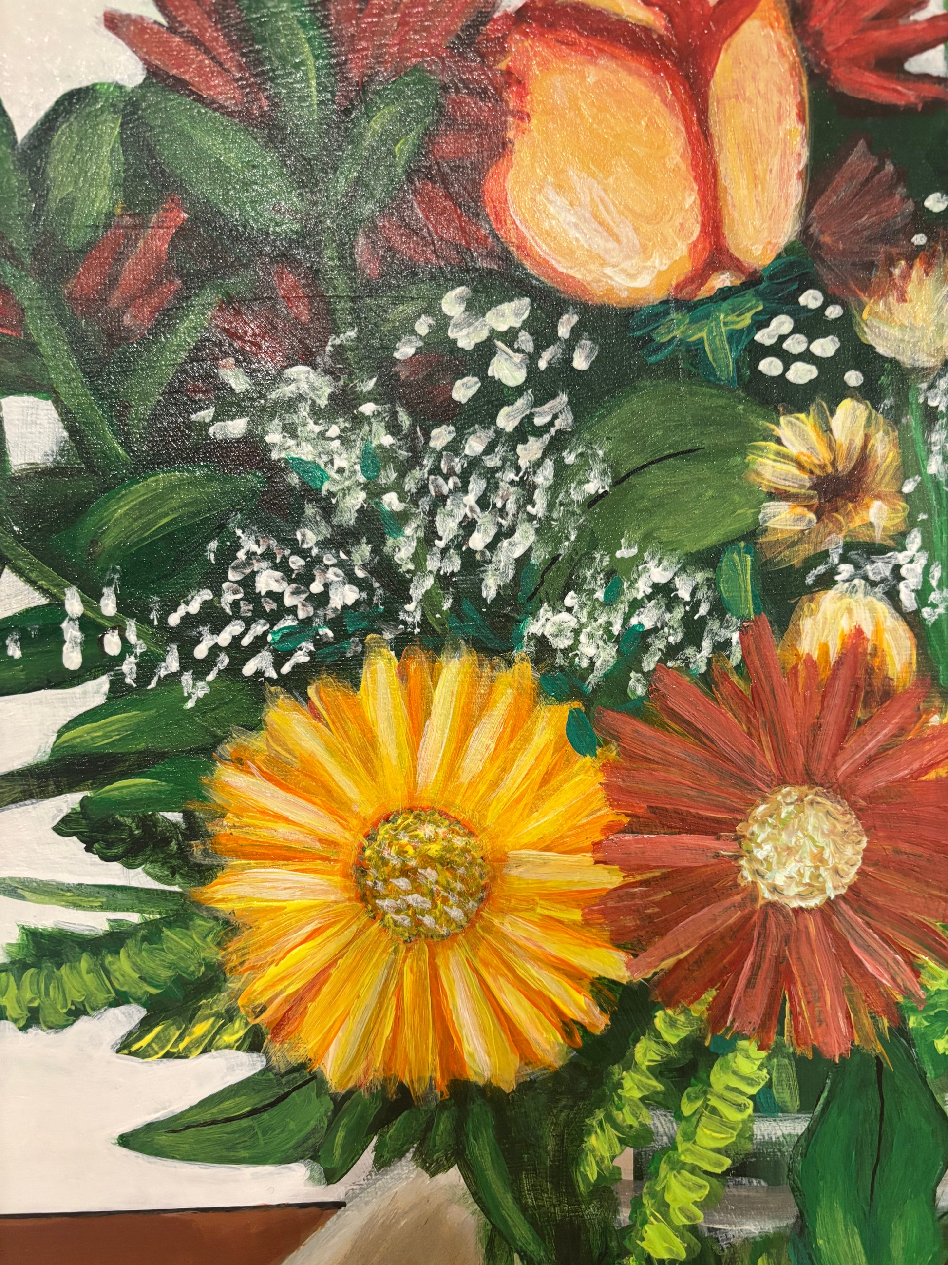 Bouquet de fleurs en vase