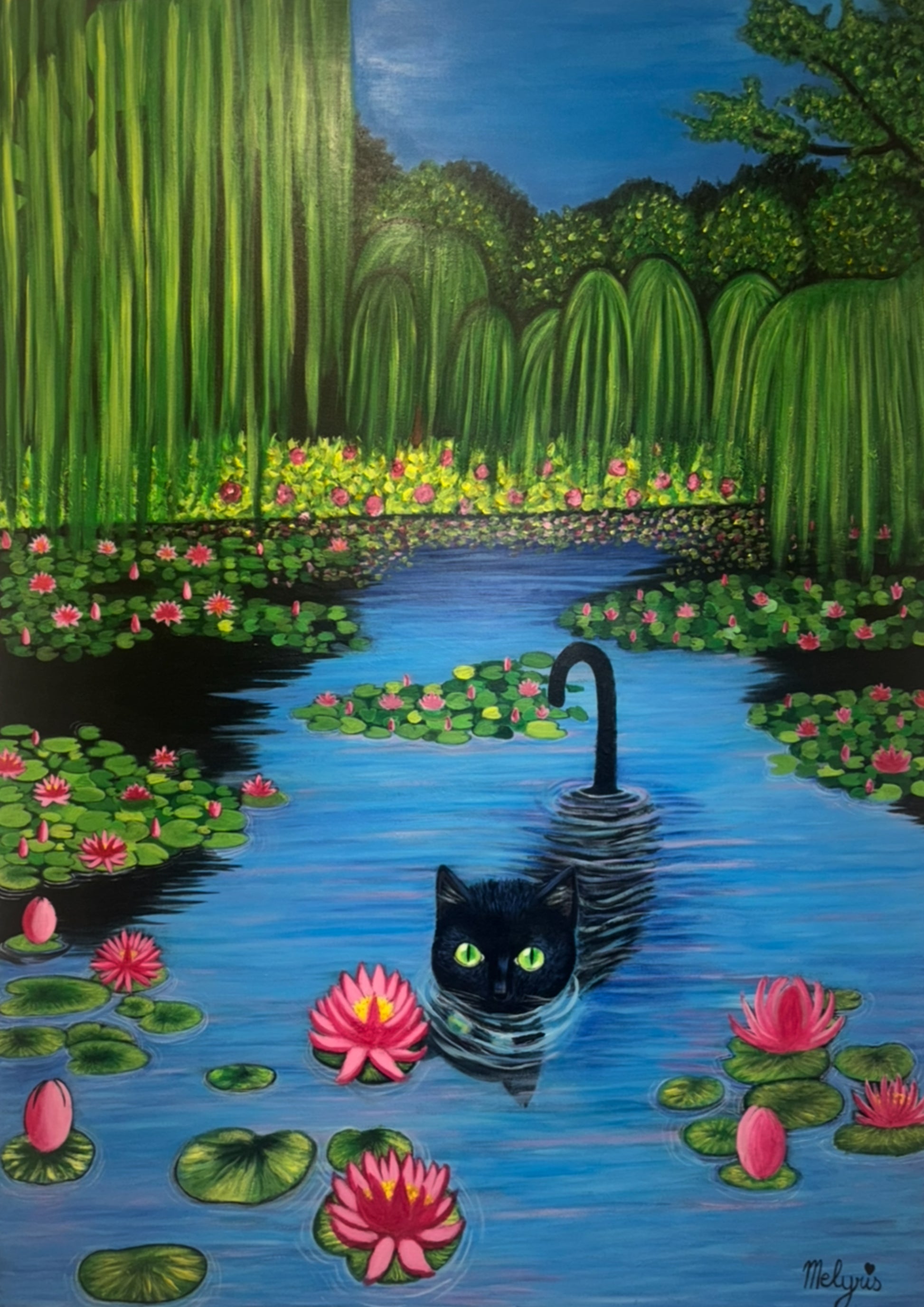 Le chat du lotus